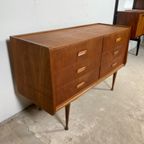 Prachtige Scandinavische Vintage Teak Kaptafel, Ladekast, Commode thumbnail 5