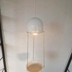 Vintage Woja Design Lamp Met Bloempot. thumbnail 3