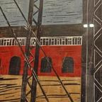 "rijkswerf", Piet Lont, 1995, Houdsnede Op Japans Papier thumbnail 4