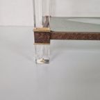 Hollywood Regency Glas En Perspex Bijzettafel Vintage. thumbnail 3