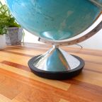 Retro Vintage Wereldbol Globe Lamp Tafellamp Uit 1973 thumbnail 5