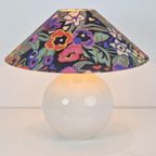 Vintage Keramiek Sphere Tafellamp Bol Wit ‘70 Mid Century thumbnail 7
