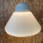Nederlands Dutch Design Hala Zeist Hanglamp / Plafondlamp, Wit Kunststof Met Metaal Midcentury Mo thumbnail 7