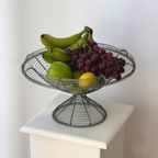 Vintage French Wire Pedestal Bowl thumbnail 4