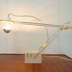 Travertin And Chrome Desk Lamp By Fratelli Manelli thumbnail 9