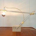 Travertin And Chrome Desk Lamp By Fratelli Manelli thumbnail 9