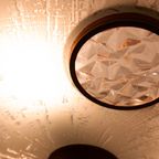 Italiaanse Jaren 50 Hanglamp Glas Art Deco Fontana Arte-Stijl thumbnail 3
