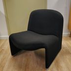 Vintage Giancarlo Piretti Alky Fauteuil Stoel Zwart thumbnail 7