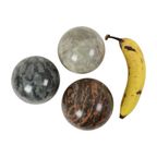 Set Van 3 Grote Gepolijste Bollen Marmeren Ballen Natuursteen thumbnail 2