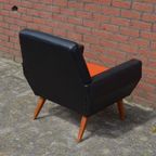 Fauteuil Retro Met Zwarte Skai thumbnail 5