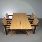 Extremely Rare Finnish Dining Set By Simo Heikkilä / Pentik. 1980s thumbnail 2
