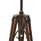 Industriële Houten Statief Vloerlamp thumbnail 10