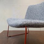 Designstoel – Wolbouclé & Roestvast Staal thumbnail 8