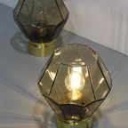 Vintage Plafondlamp, Wandlamp Glashütte Limburg - Rookglas | 01241 thumbnail 4