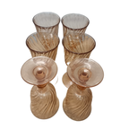 Vintage Rosaline Swirl Wijnglazen thumbnail 2