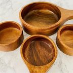 Deens Design Teak Houten Schalen Set thumbnail 5