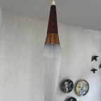 Prachtige Jaren 50 Cascade Hanglamp Met 3 Kelken. thumbnail 4