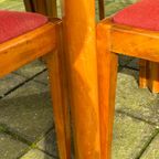 Vintage Carl Malmsten Mixed Wood Table And 4 Chairs thumbnail 4