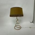 Mid-Century Brass Spiral Table Lamp , 1950’S thumbnail 7