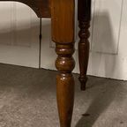Franse Boeren Eettafel. L 210cm. Oud Grenen. 6-8 Persoons. thumbnail 7