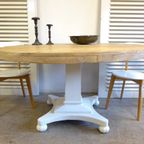 Prachtige Witte Landelijke Ronde Mango Eettafel 140 Cm thumbnail 4