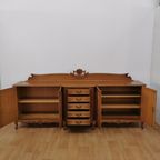 Grote Vintage Louis Xv Wandkast, Buffetkast, Dressoir, Ladekast thumbnail 13