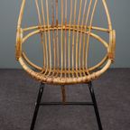 Zeldzaam Model Rotan Fauteuil, Rohé Noordwolde thumbnail 3