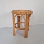Vintage Rotan Boho Kruk Bamboe Design thumbnail 5