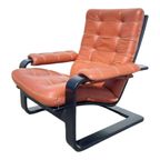 Mcm Design Fauteuil En Voetbank, Lystolet, Zweden,1970S thumbnail 12