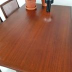 Vintage Teakhouten Uitschuifbare Eettafel | Tafel thumbnail 6