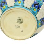 Polychrome Bloempot Vaas Catteau Boch Keramis Art Deco Ca. 1922 thumbnail 17