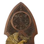 Antieke Griekse Godin Plaque Bas Reliëf Neogotiek Revival 29cm thumbnail 4