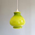 Vintage Groene Opaline Hanglamp, Jaren 60-70 thumbnail 9