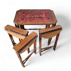 Art Deco / Nesting Table 3 X / Attributed To Maison Franck / Inlaid Tortoiseshell Top / 1920 thumbnail 18