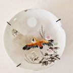 Antiek Wandbordje Schotel Met Vogel thumbnail 2