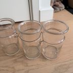 5x Authentiek Pastis Glazen/flessen Met Ijzerdraad Eromheen thumbnail 4