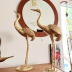 Grote Messing Kraanvogels Kraanvogels Vogels Vintage Prijs/Set thumbnail 13