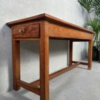 Oud Tafeltje In Pitchpine thumbnail 9
