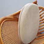 4 X Rattan /webbing Dining Chairs 80s In Beautiful Condition thumbnail 6