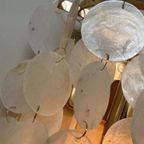 10beschikbaar ! Capiz Schelpen Wandlampen Lamp Goud Frame thumbnail 7