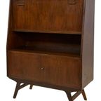 Vintage Secretaire Wandkast Werkplek Jaren 60 Teak Fineer thumbnail 10