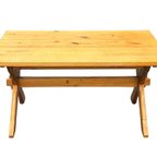 Vintage Dining Table Pinewood 1960 Minimalist Eettafel thumbnail 3