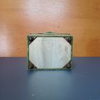 Antiek Groen Blikje Met Theekoepel thumbnail 6