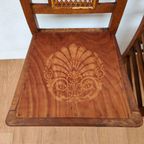 Vintage Houten Café Stoelen, Bistrostoelen, Eetkamerstoelen Set Prijs thumbnail 7