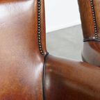 Set Van 2 Zeer Mooie Sierlijke Schapenleren Armchairs Met Een Luxe Afwerking thumbnail 12