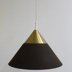 Vintage Metalen Hanglamp - Honsel Leuchten, Jaren, '70 Bruin, Goud | 01171 thumbnail 8