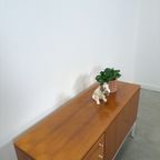 Fineer Dressoir Uit Zweden Met Wit Stalen Poten thumbnail 19