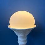 Witte Keramische Mid Century Space Age Vloerlamp Van Doria Leuchten thumbnail 5