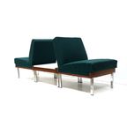 Set Van 2 Fauteuils En Salontafel / Modulaire Bank Gemaakt In De Jaren '60 thumbnail 5