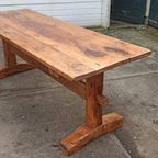 Antieke Rustieke Landelijke Massief Houten Eettafel 210 Cm thumbnail 8